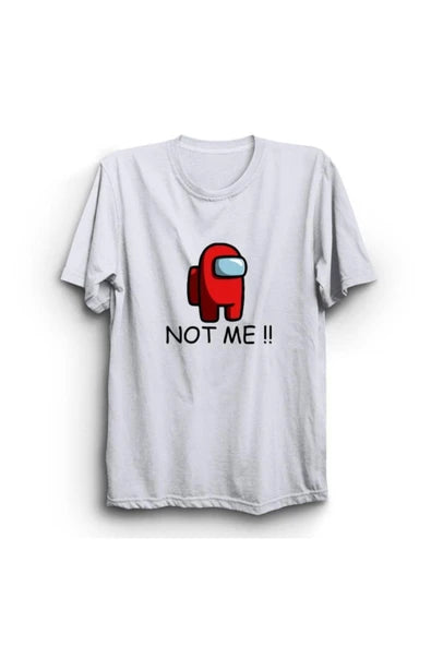 fame-stoned Among Us, Oyun Baskılı Unisex %100 Pamuk Beyaz T-shirt