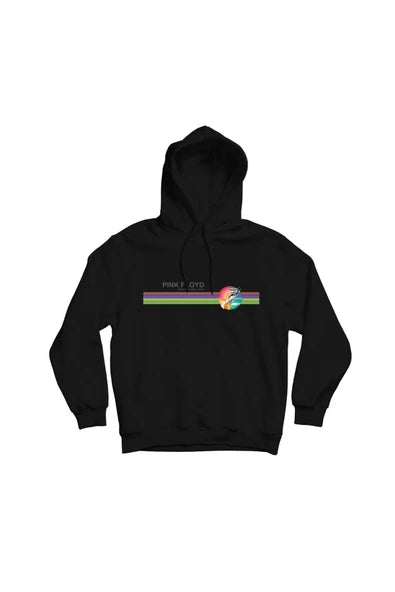 Pink Floyd The Dark Side of baskılı siyah kapüşonlu sweatshirt