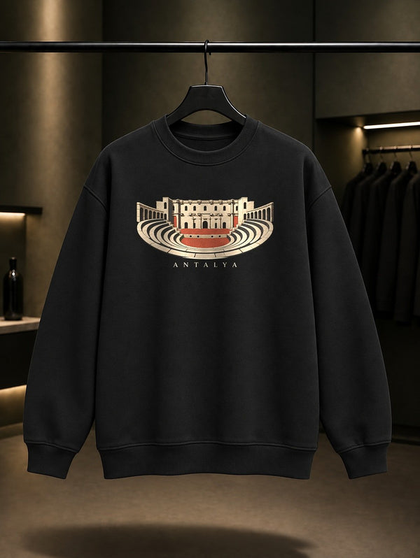 Antalya Aspendos Sweatshirt – Siyah