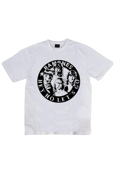 fame-stoned Ramones Baskılı T-shirt