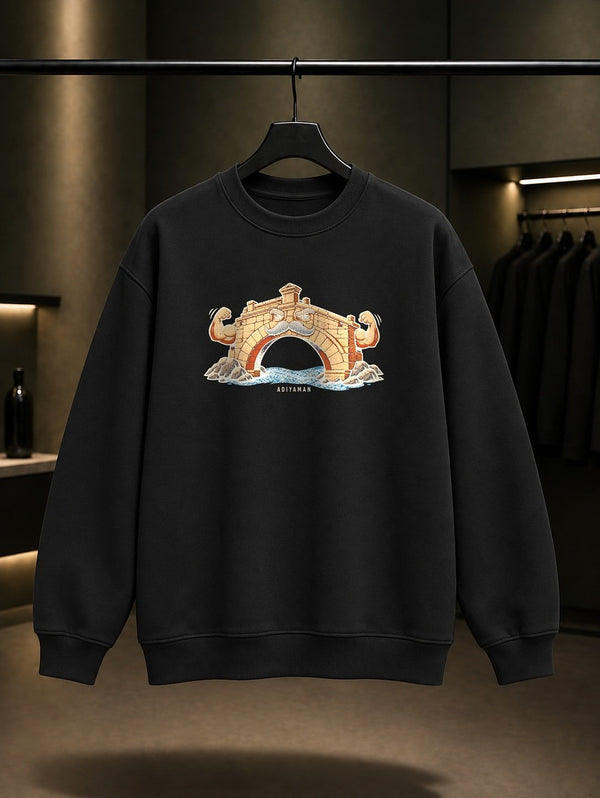 Adıyaman Cendere Köprüsü Sweatshirt – Siyah