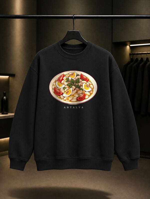 Antalya Piyazı Sweatshirt – Siyah