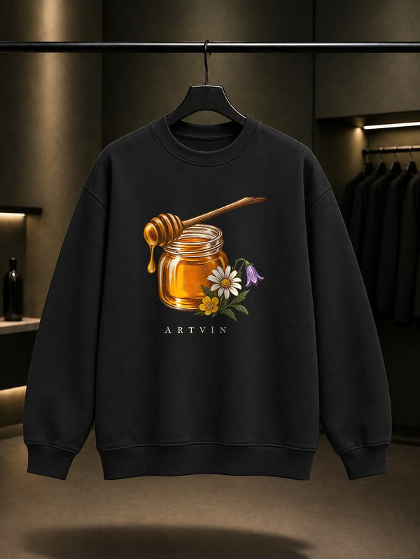 Artvin Balı Sweatshirt – Siyah