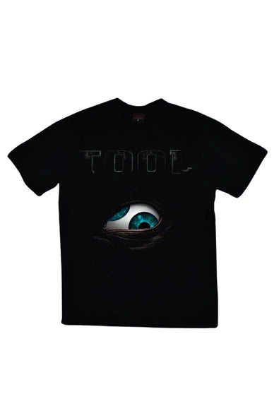 fame-stoned Tool Baskılı Unisex %100 Pamuk Siyah T-shirt