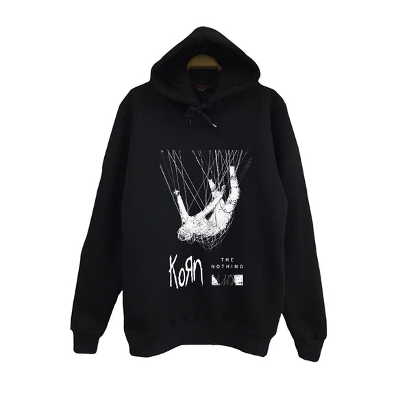 Korn - The Nothing - Albüm baskılı siyah kapüşonlu sweatshirt