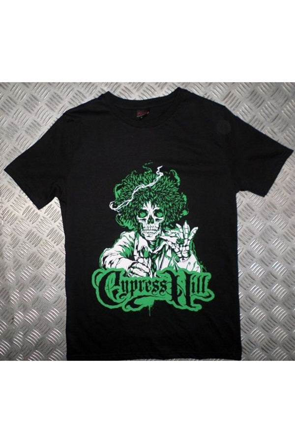 Cypress Hill baskılı siyah tişört