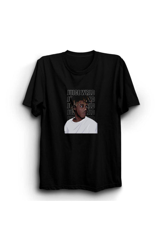 Juice Wrld Baskılı Unisex %100 Pamuk T-shirt