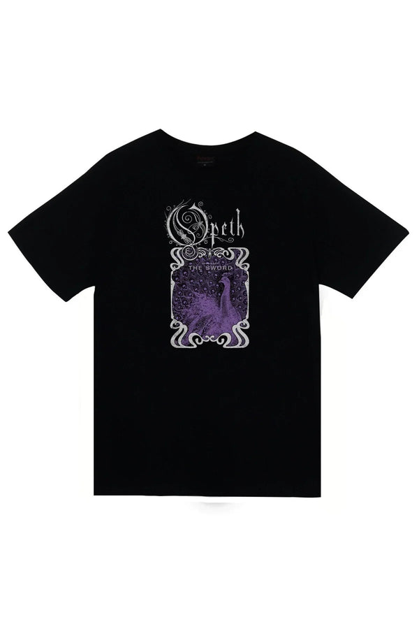 Opeth - Müzik Grubu baskılı siyah tişört