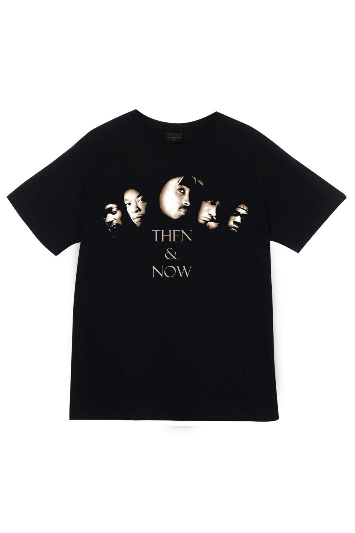 Siyah Hip Hop Songs Baskılı T-shirt