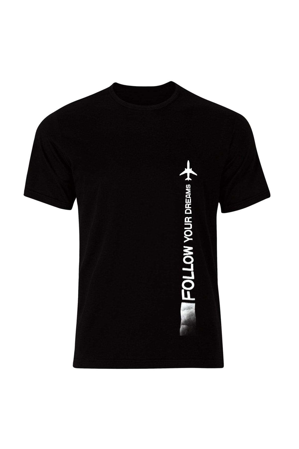 Uçak Baskılı Unisex %100 Pamuk T-shirt ( Havacılık , Airport , Pilot , Tişört )