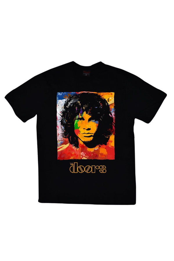 The Doors baskılı siyah tişört