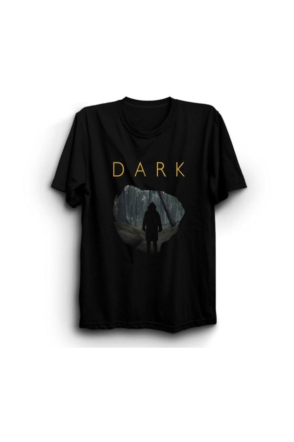 Siyah Dark baskılı siyah tişört