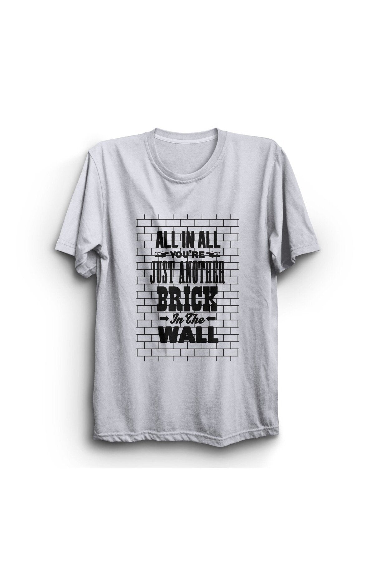 Pink Floyd Baskılı Unisex %100 Pamuk Beyaz T-shirt