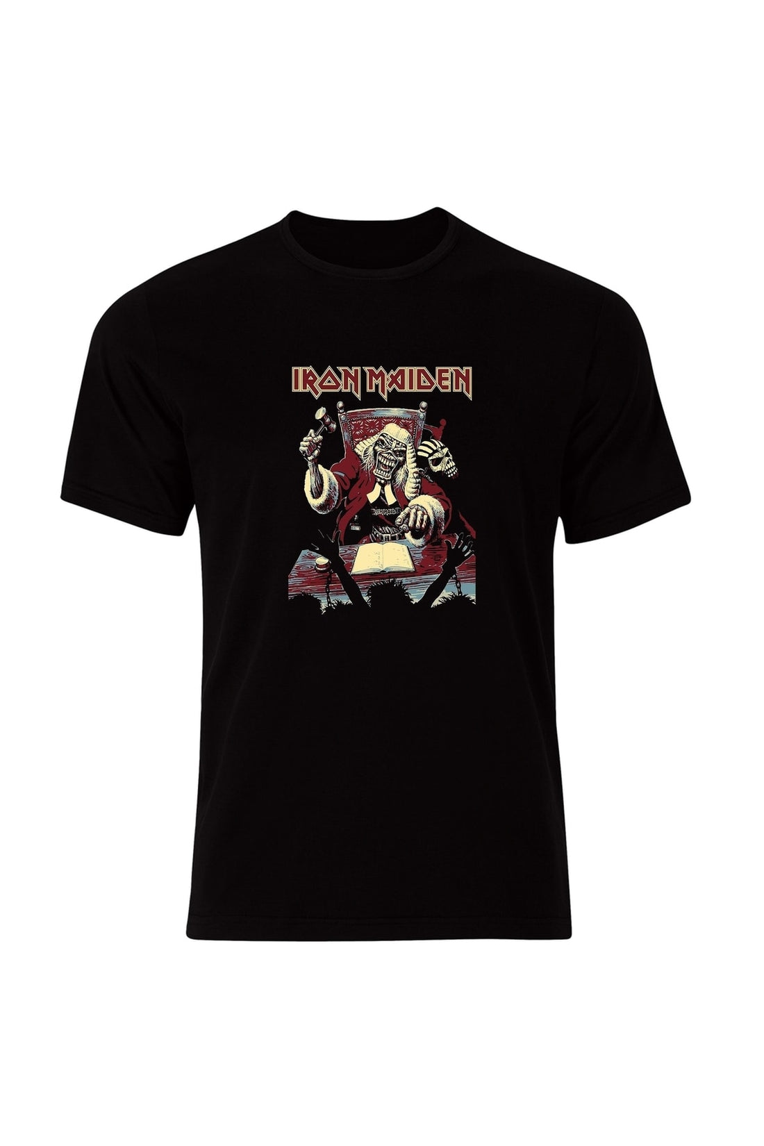 Iron Maiden baskılı siyah tişört
