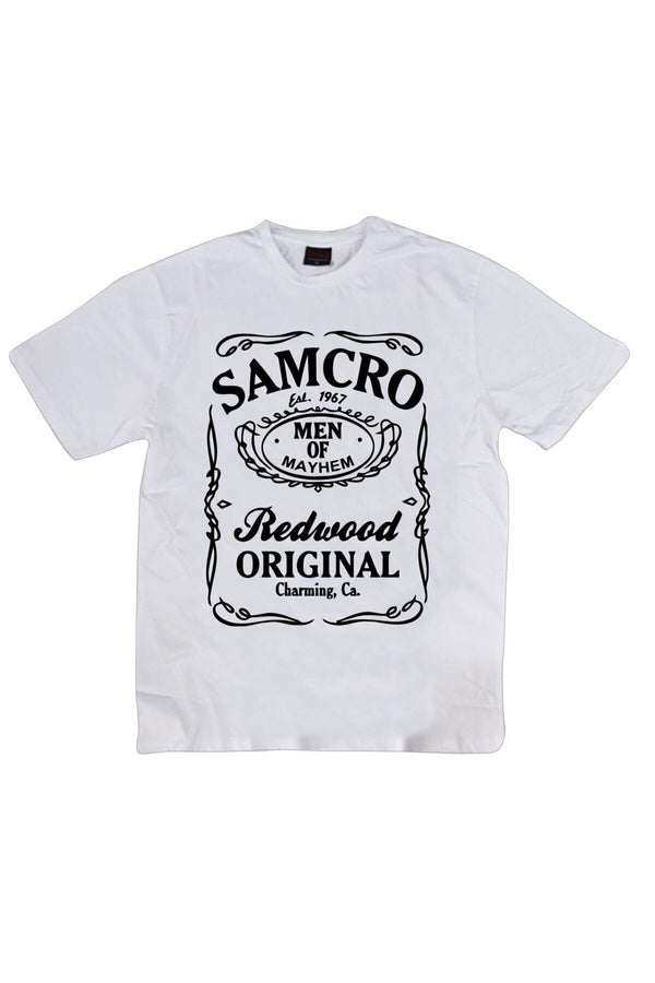 Samcro baskılı beyaz tişört
