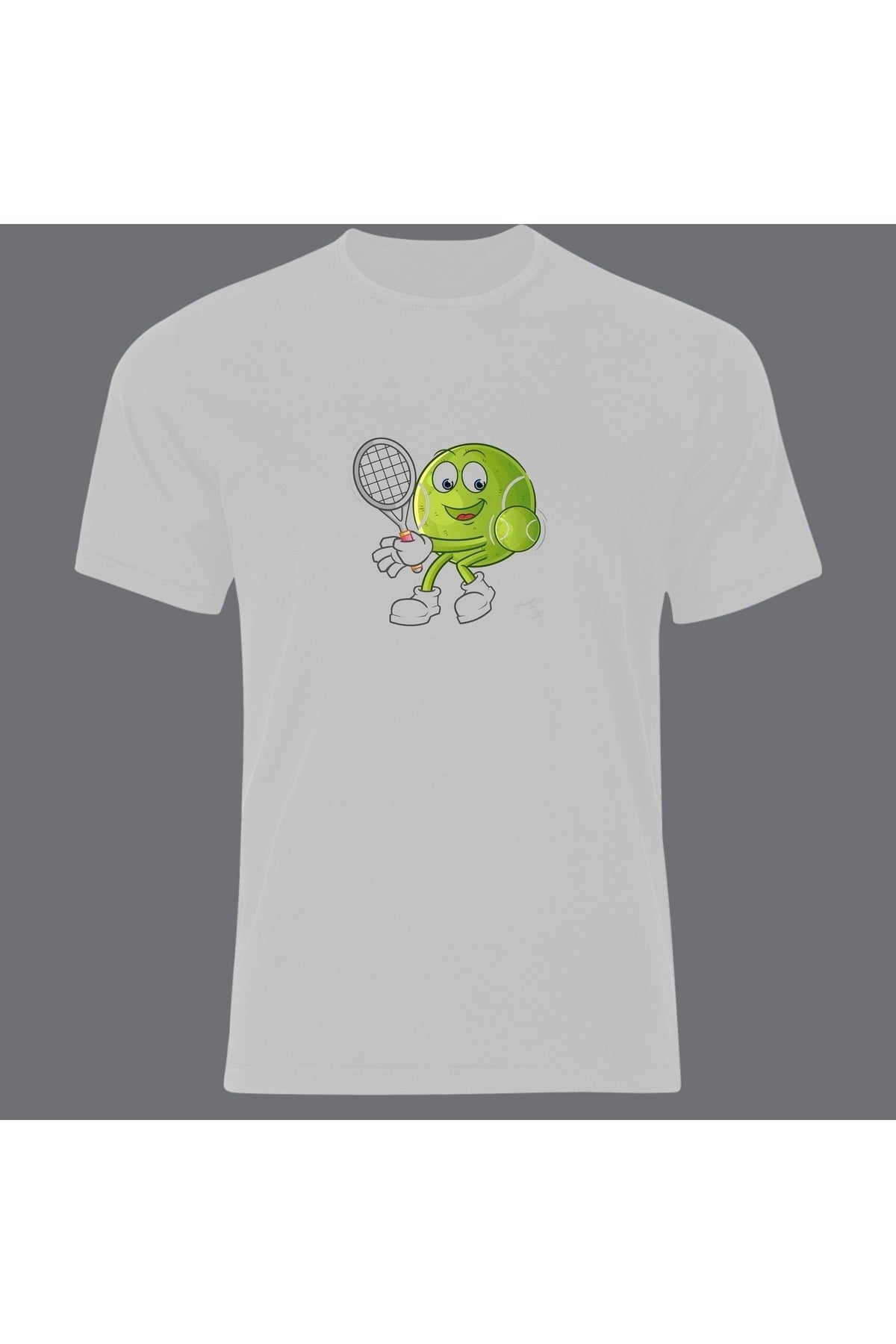 Tennis Baskılı Unisex Tshirt