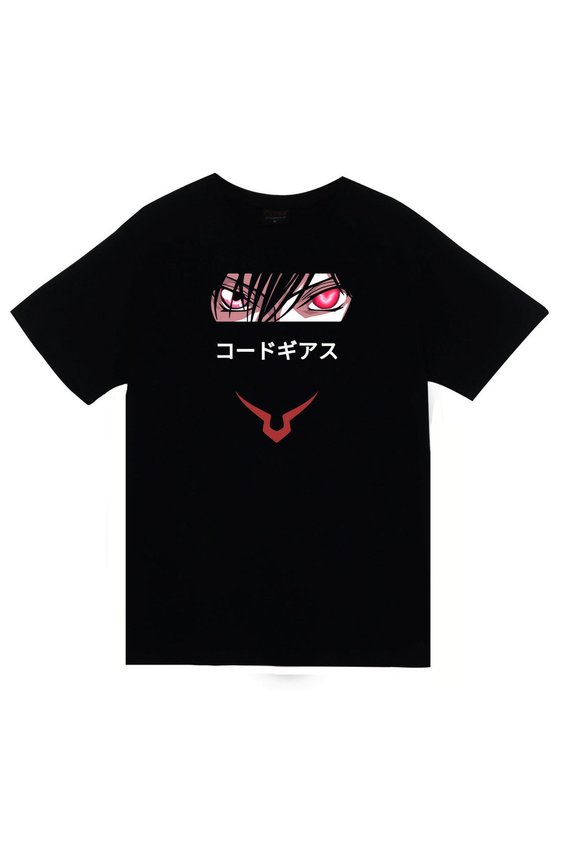 Lelouch Lamperouge - Code Geass - Anime Baskılı Unisex %100 Pamuk Tişört – Siyah