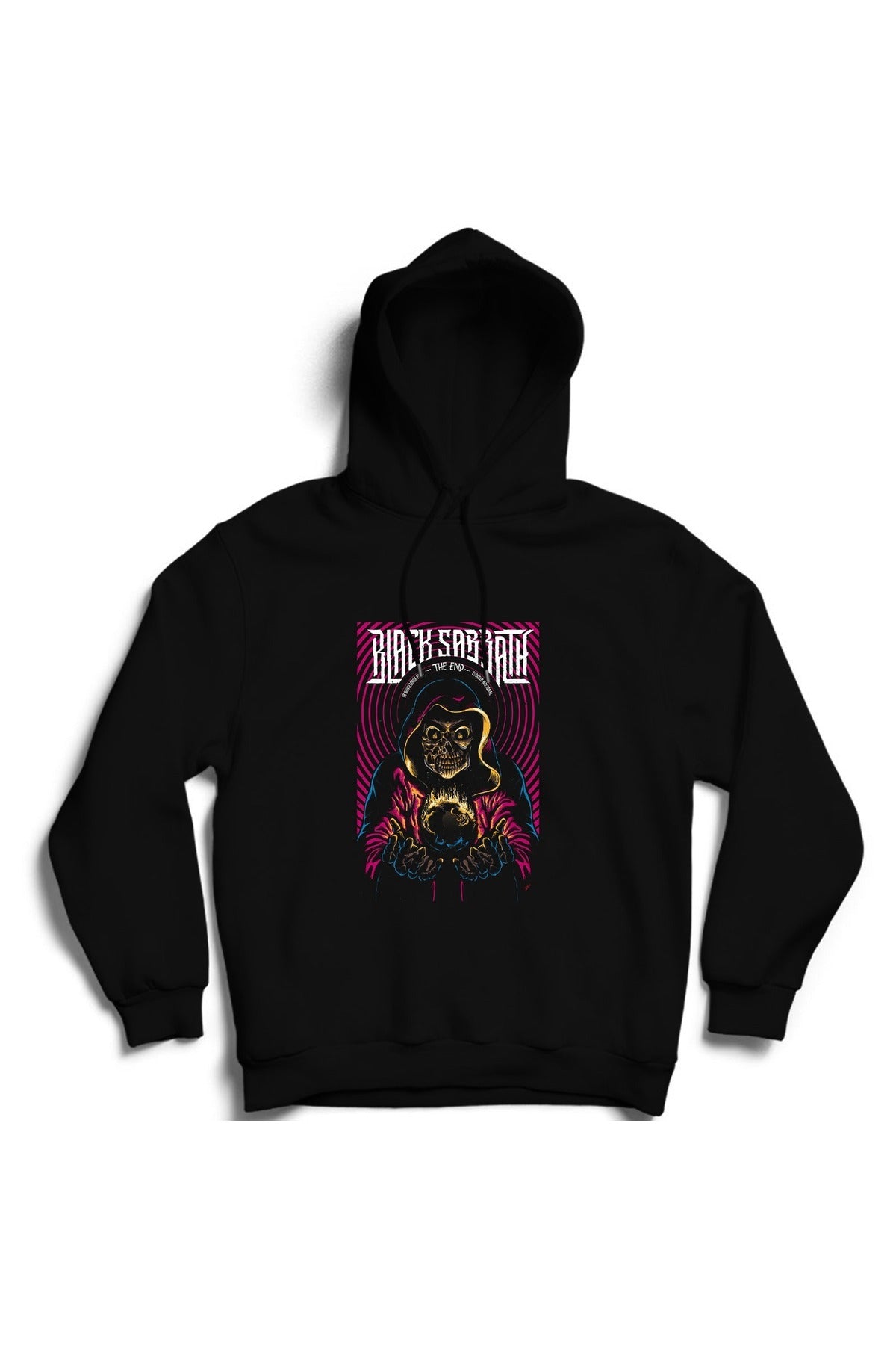 Black Sabbath, Rock, Metal Unisex Siyah %100 Pamuk Kapüşonlu Sweatshirt