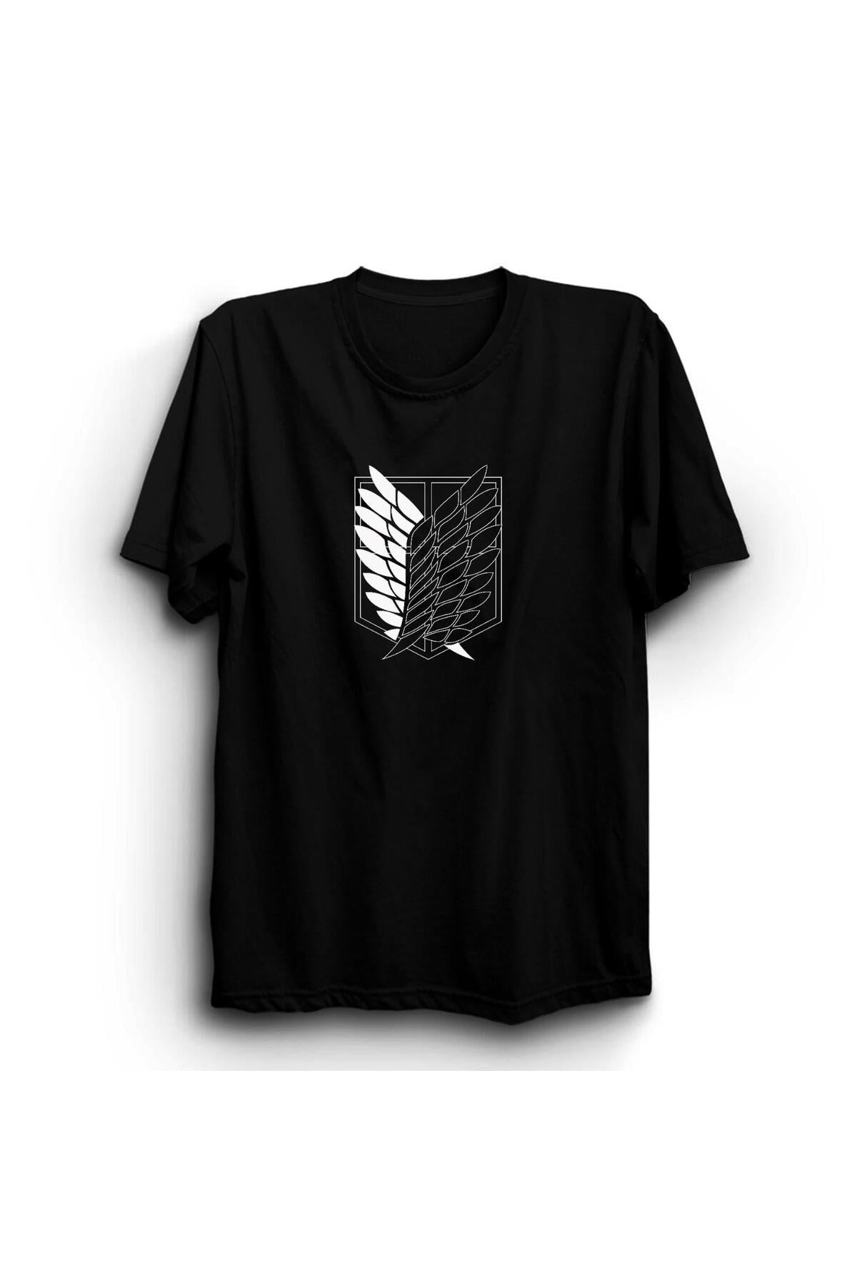 Attack On Titan Anime Baskılı Tshirt