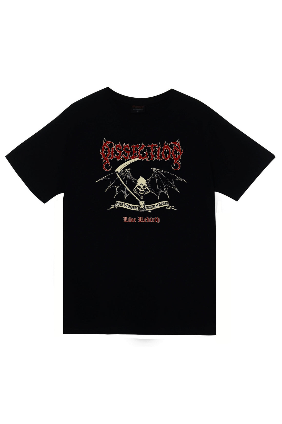 Dissection - Metal - Müzik Baskılı Unisex %100 Pamuk Tişört – Siyah