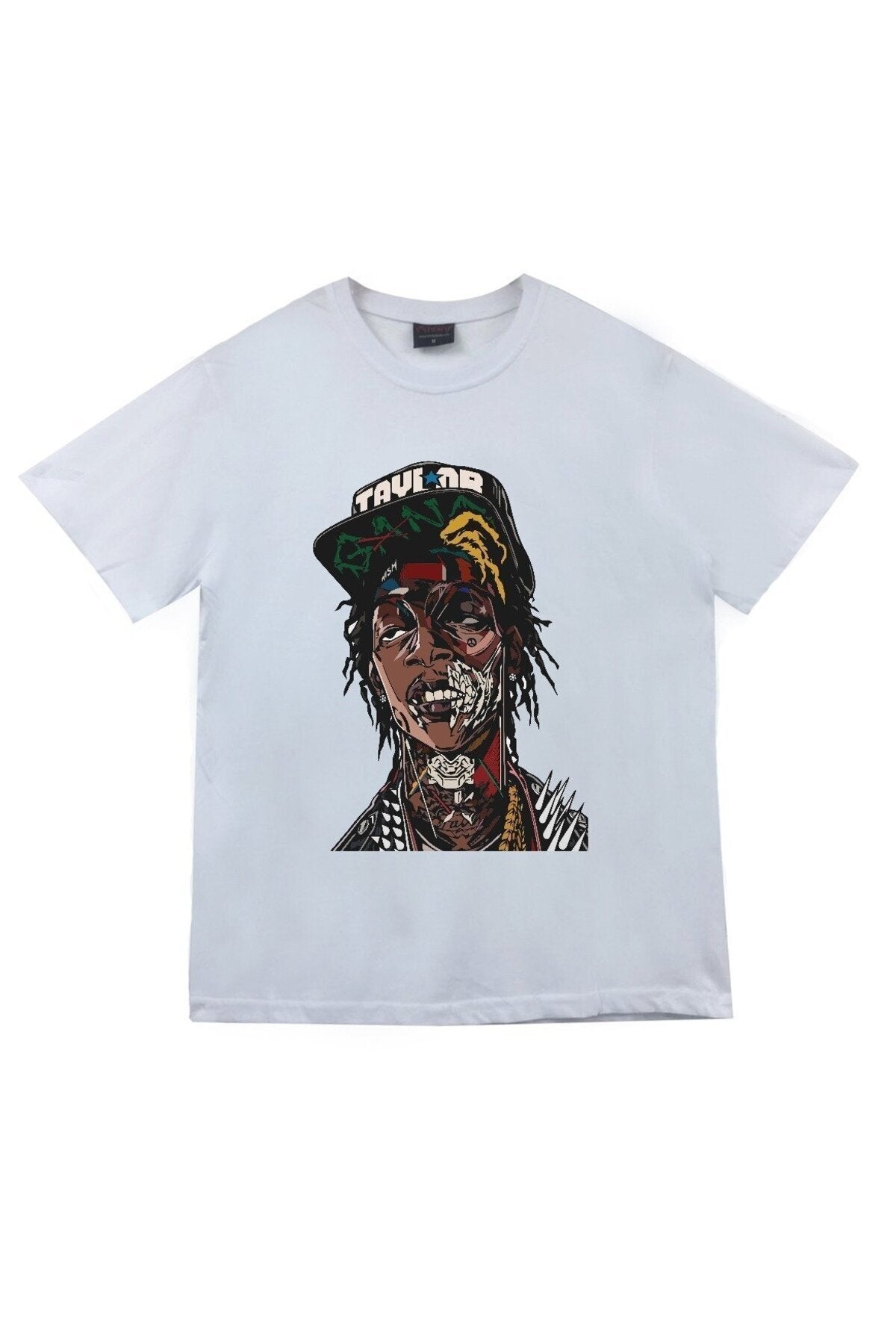 Unisex Wiz Khalifa Baskılı T-shirt
