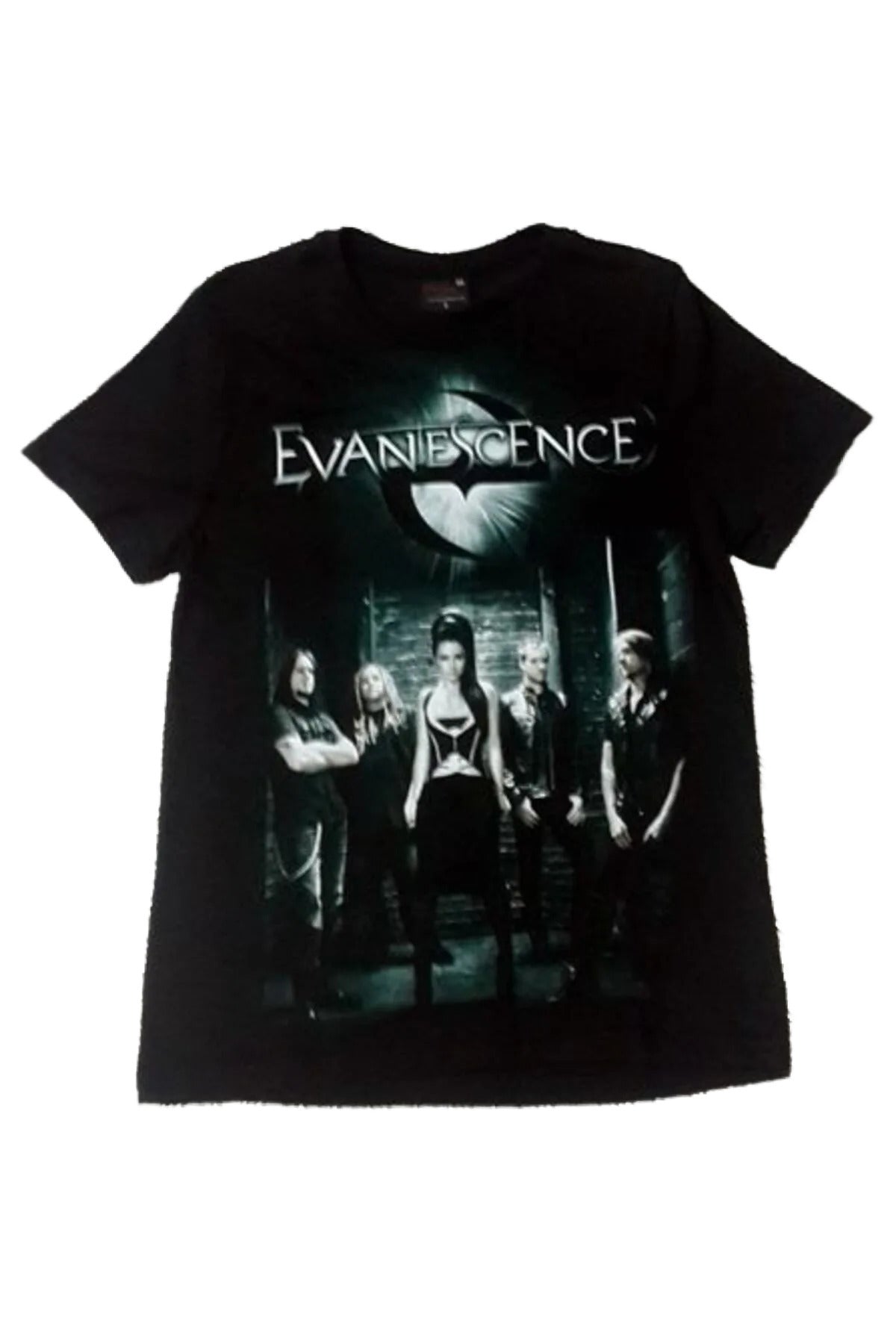 Evanescence Baskılı Unisex %100 Pamuk Siyah T-shirt