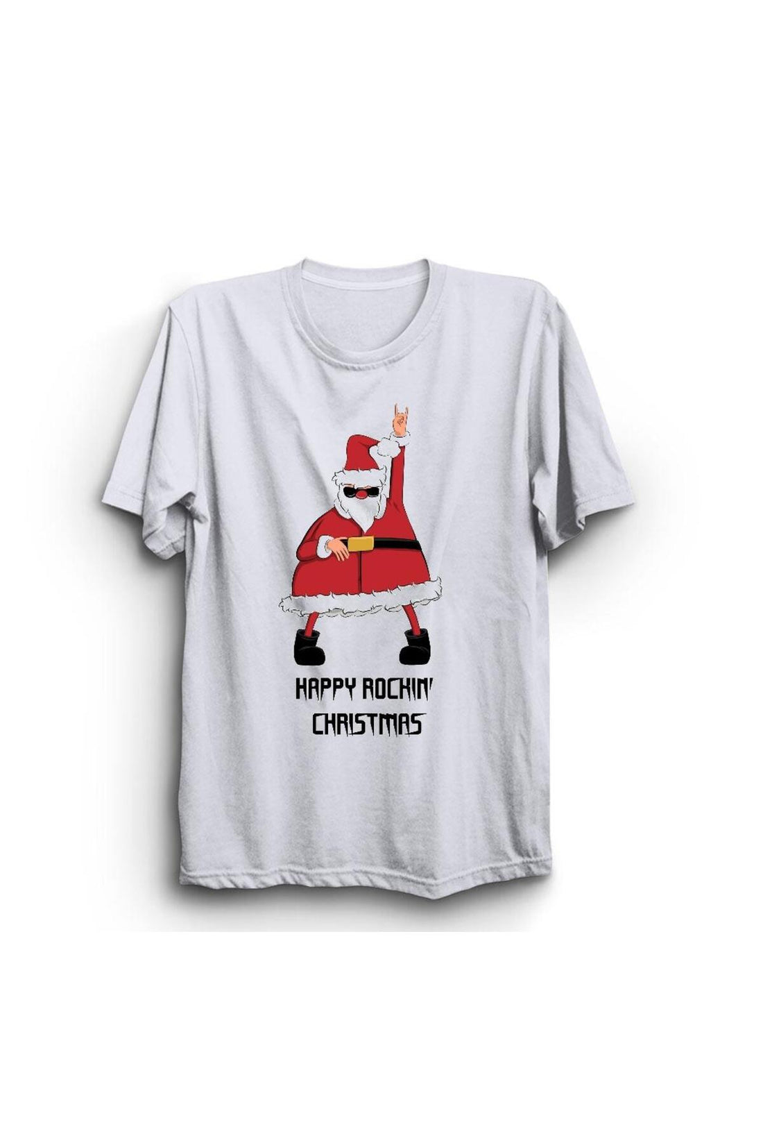 Noel Baba Christmas Yeni Yıl baskılı beyaz tişört