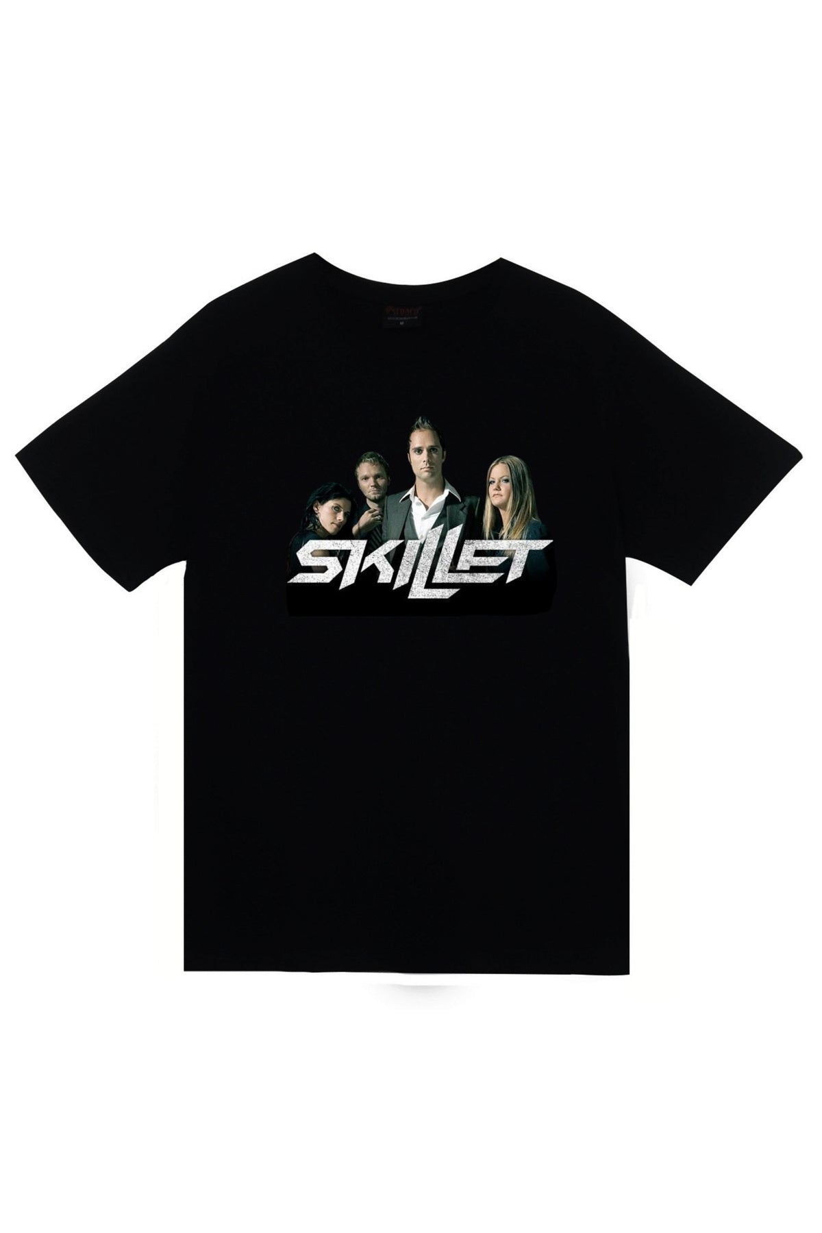 Skillet - Müzik - Rock Grubu Baskılı Unisex %100 Pamuk T-shirt