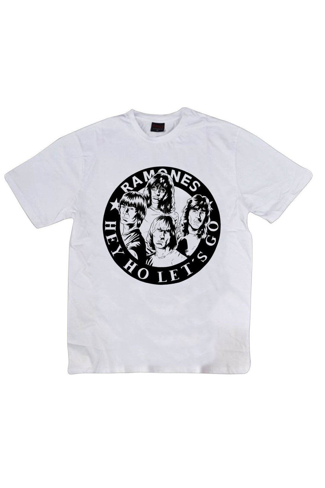 Ramones baskılı beyaz tişört