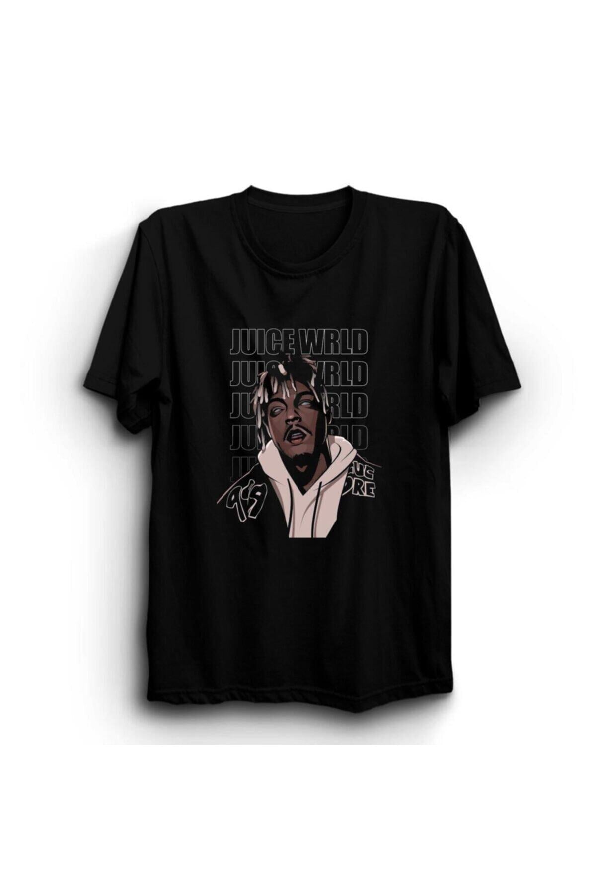 Juice Wrld Baskılı Unisex %100 Pamuk T-shirt