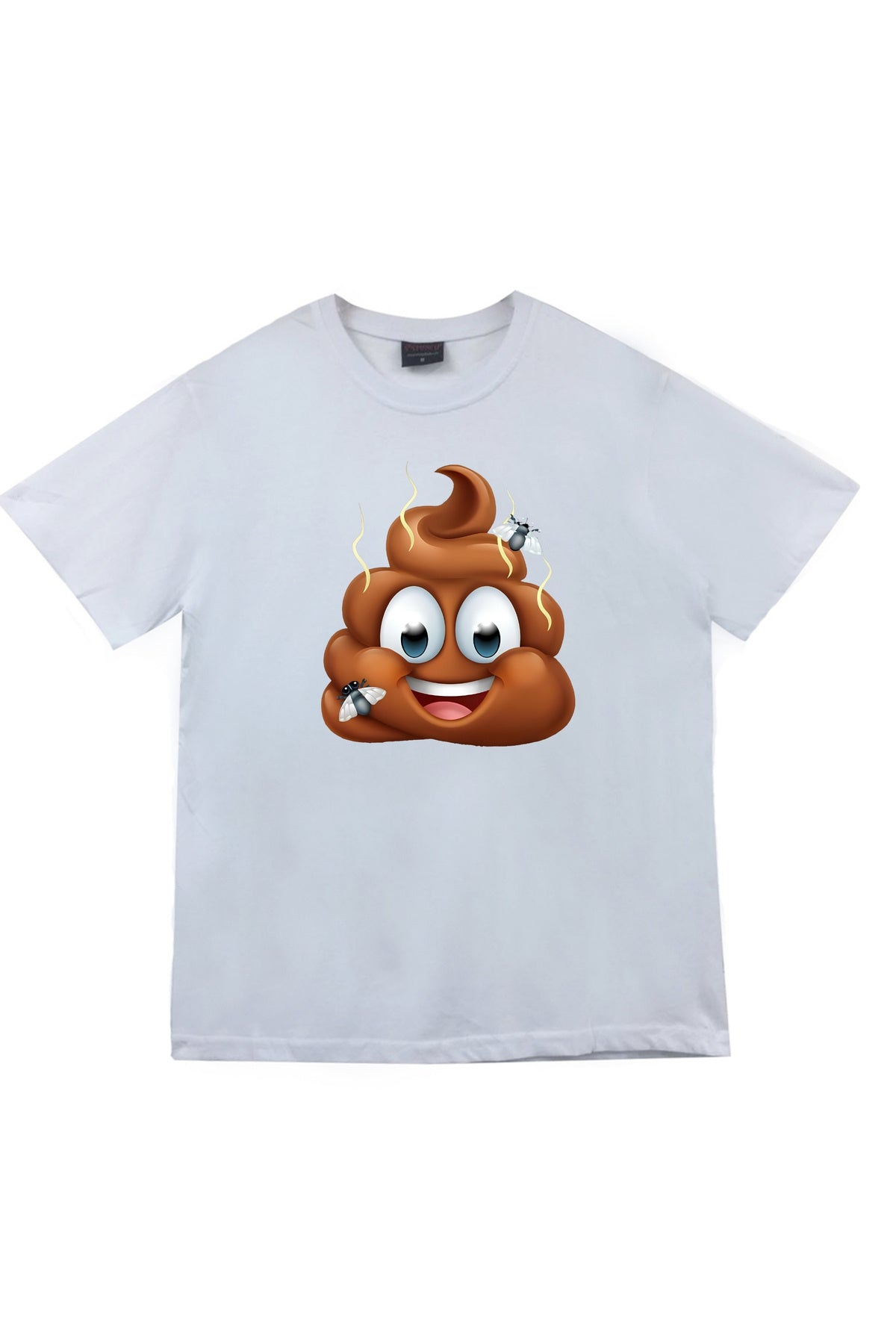 Kaka - Dışkı - Bok Baskılı Unisex %100 Pamuk T-shirt