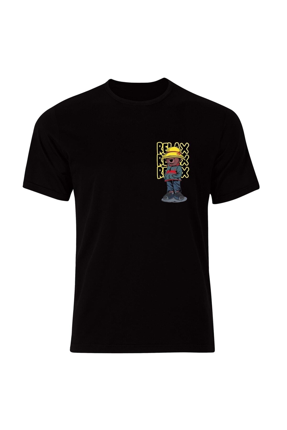 Relax - Rahat Sevimli Ayıcık Baskılı Özel Tasarım Unisex