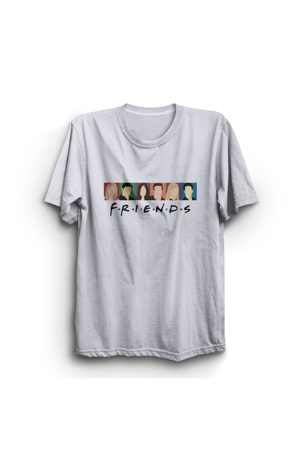 Friends baskılı beyaz tişört