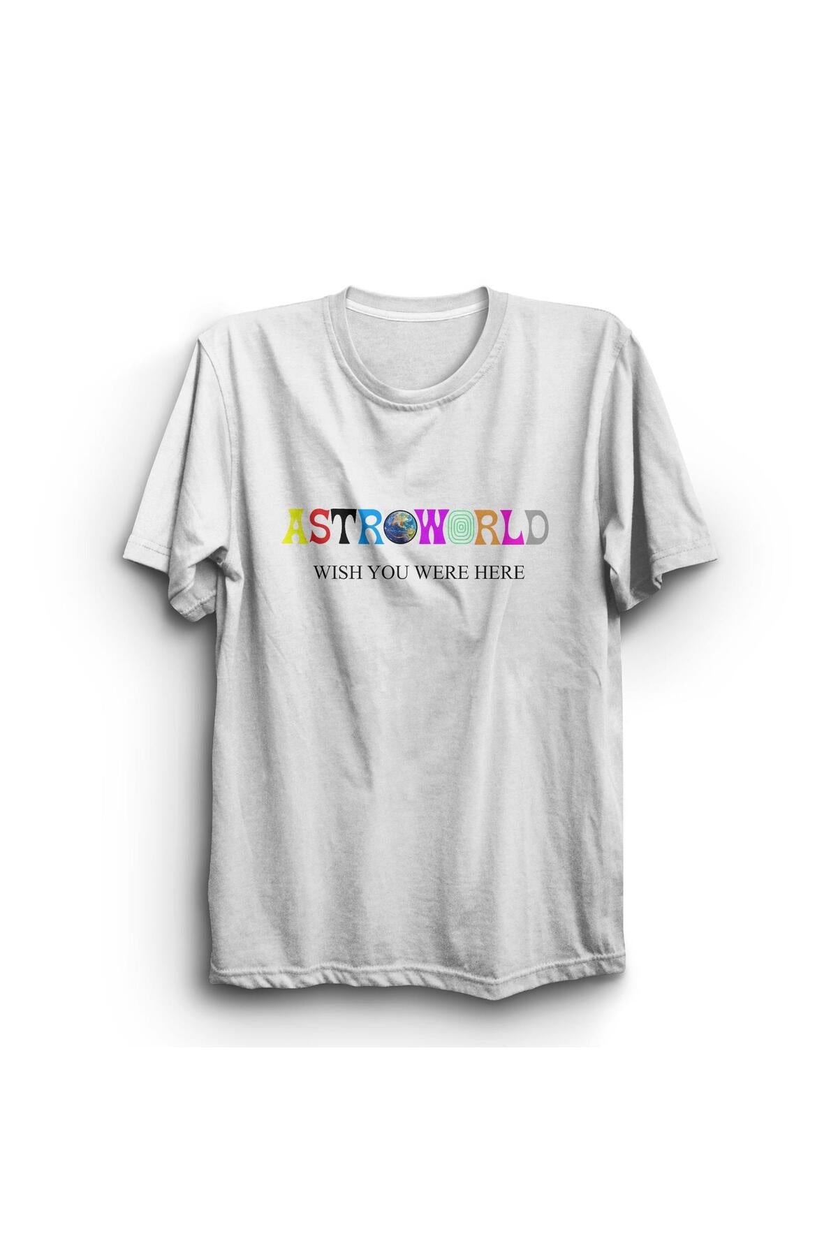 Travis Scott Astroworld Baskılı Tshirt