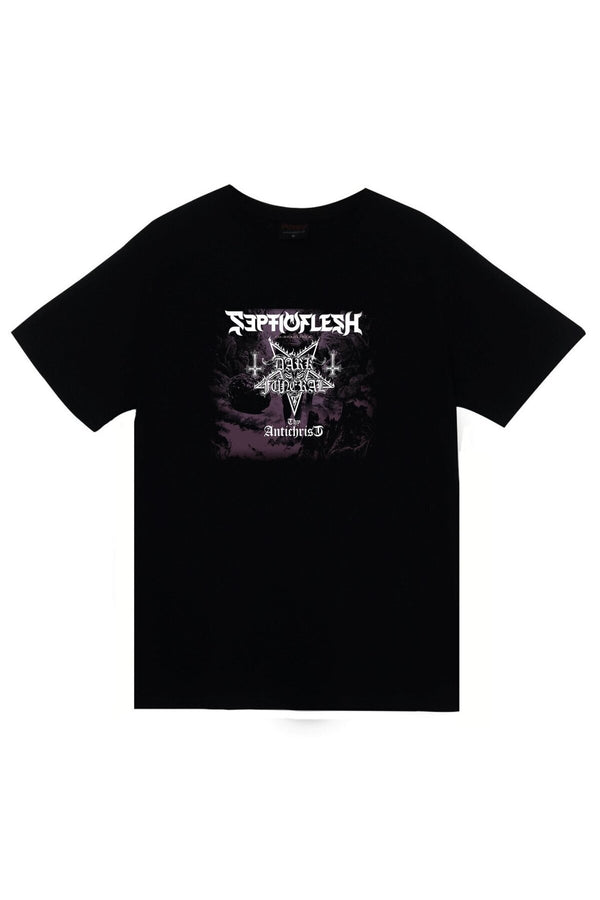Septicflesh Dark Funurel baskılı siyah tişört