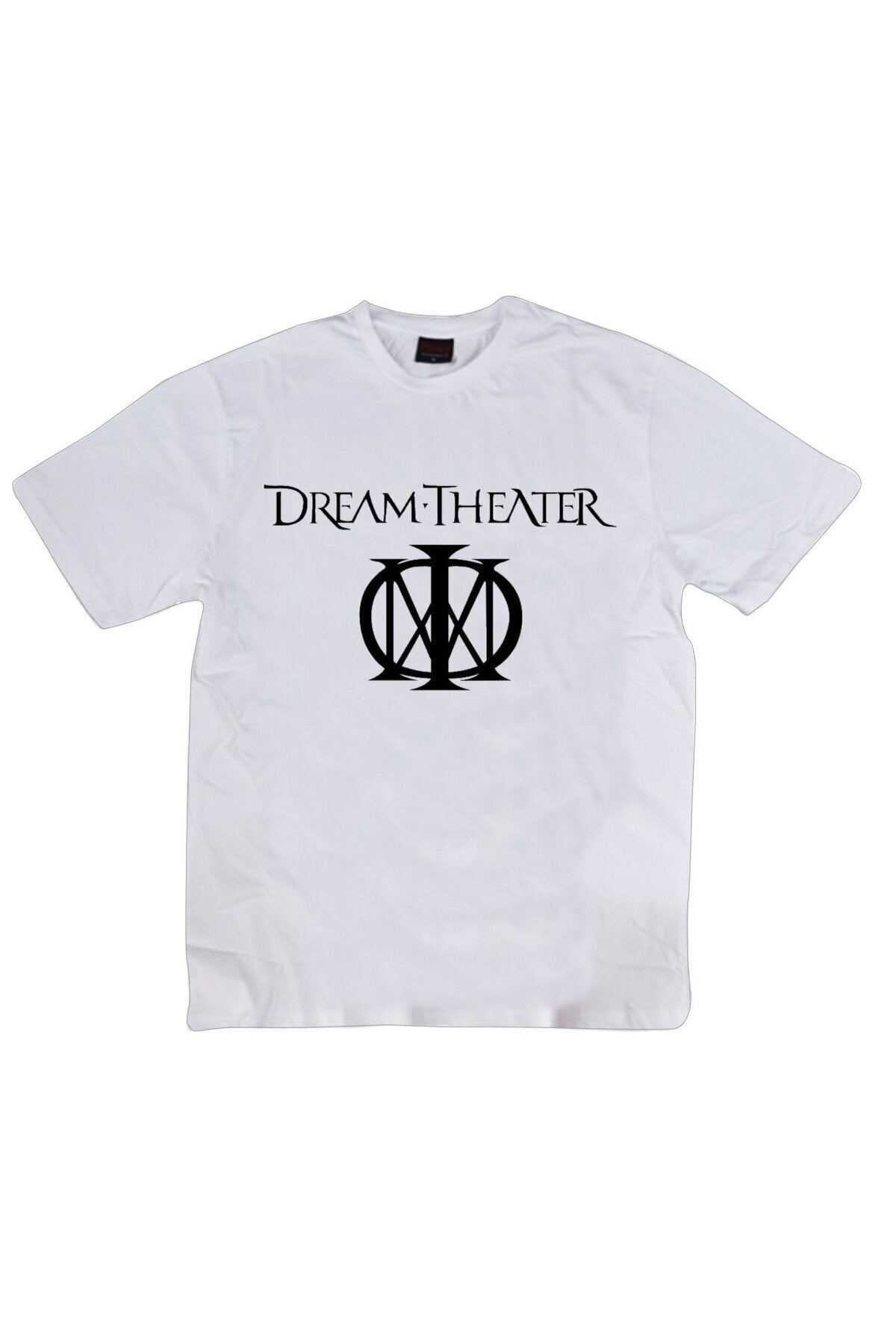Dream Theater Baskılı Unisex %100 Pamuk Beyaz T-shirt