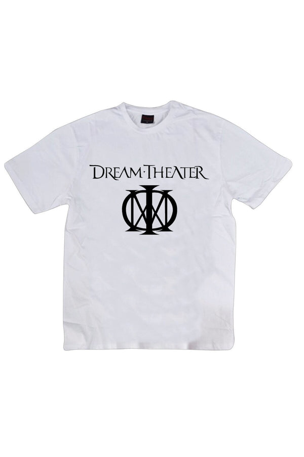 Dream Theater baskılı beyaz tişört