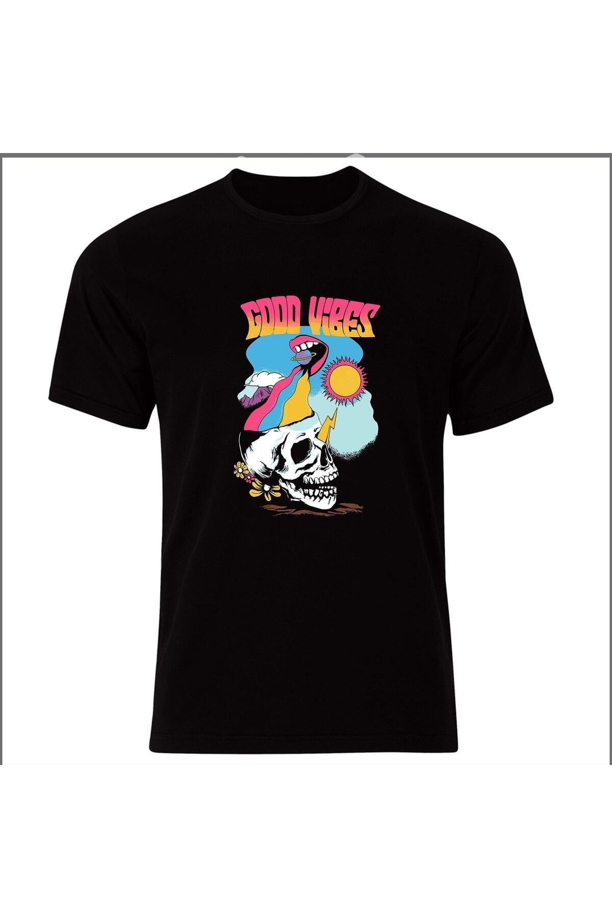 Good Vibes Özel Tasarım Unisex Tshirt