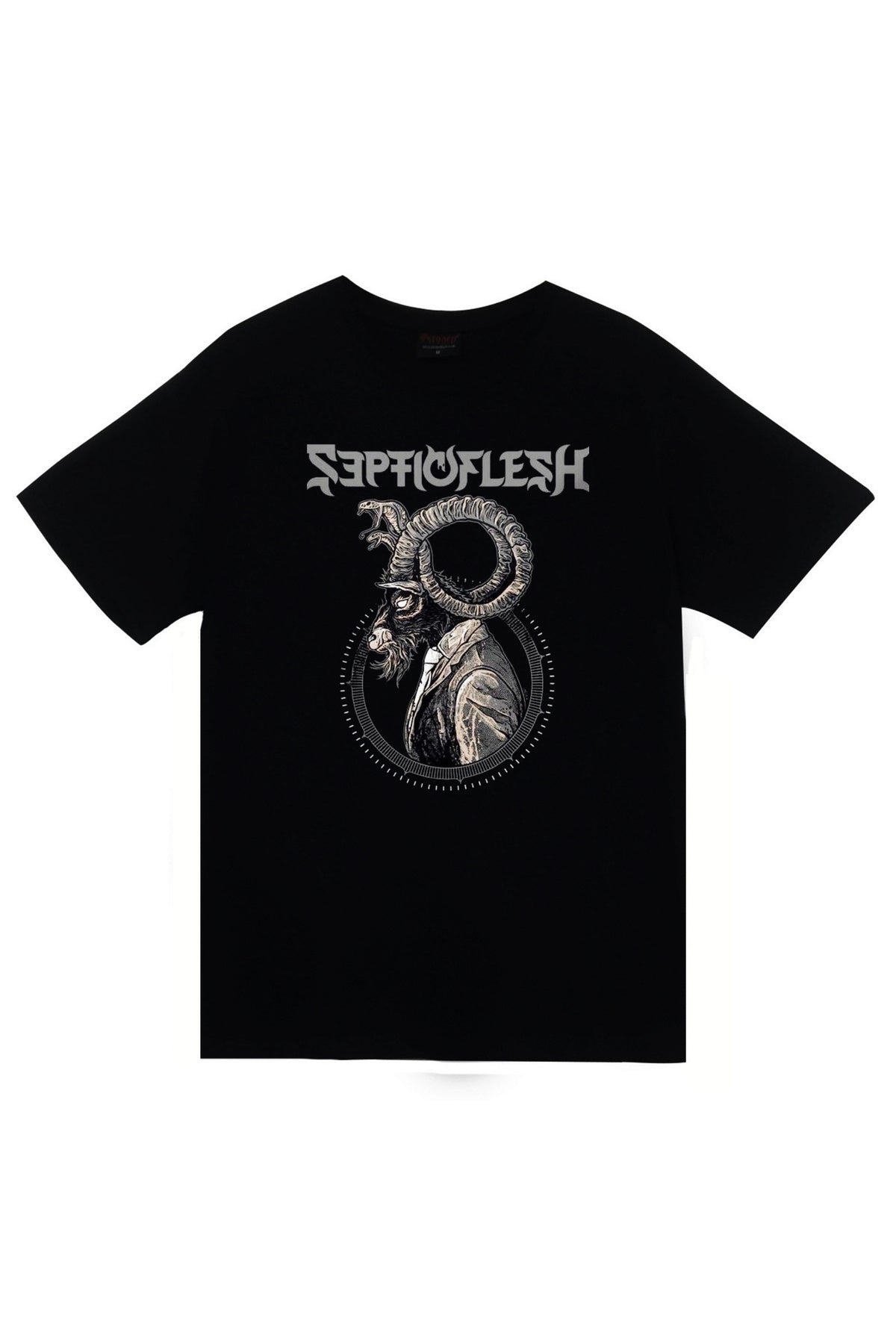 Septicflesh Müzik, Metal Grubu Baskılı Unisex %100 Pamuk Siyah T-shirt