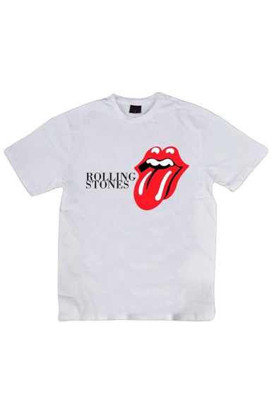 fame-stoned The Rolling Stones Baskılı T-shirt