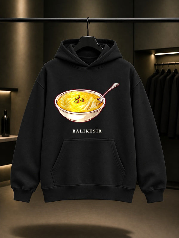 Balıkesir Höşmerim Kapüşonlu Sweatshirt – Siyah