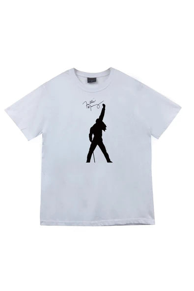 fame-stoned Queen Baskılı Unisex %100 Pamuk Lacivert T-shirt