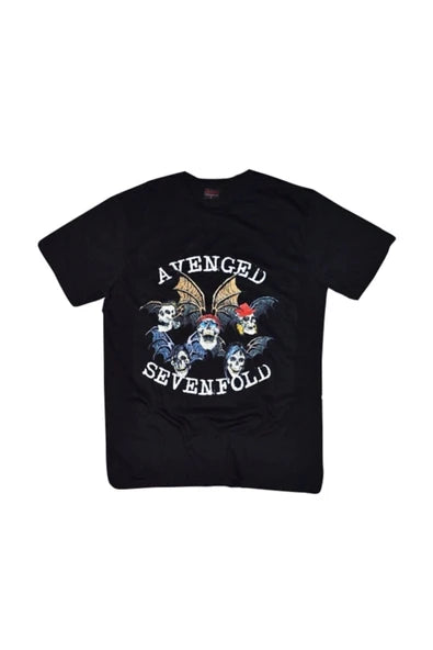 fame-stoned Avenged Sevenfold Baskılı Unisex %100 Pamuk T-shirt