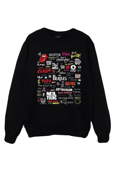 fame-stoned Heavy Metal Baskılı Çocuk Sweatshirt