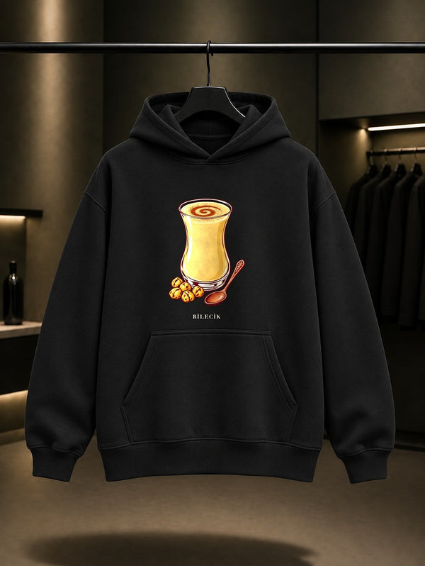 Bilecik Pazaryeri Bozası Kapüşonlu Sweatshirt – Siyah