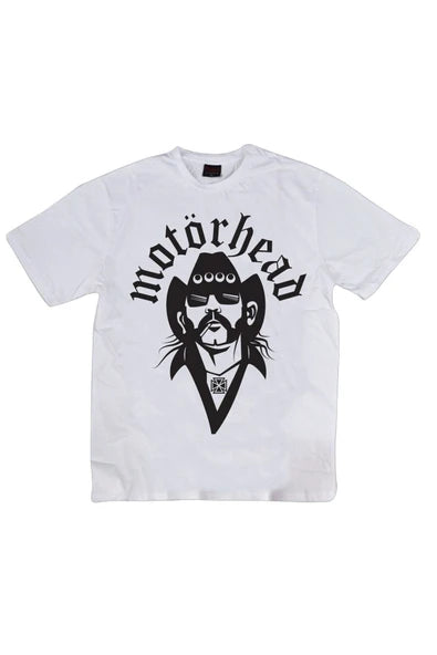 fame-stoned Motörhead Baskılı Unisex %100 Pamuk Gri T-shirt