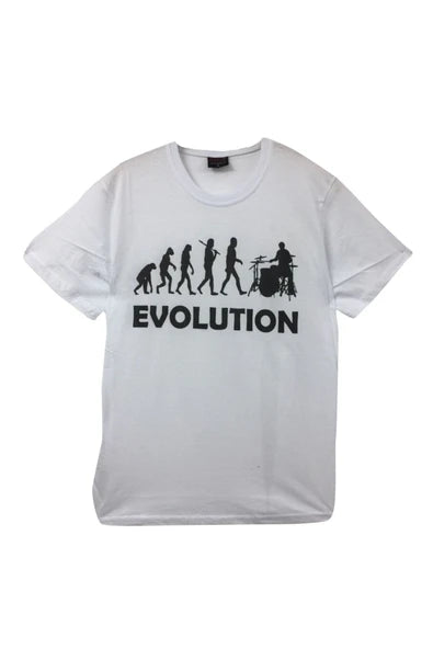 fame-stoned Bateri Baskılı Unisex %100 Pamuk Beyaz T-shirt