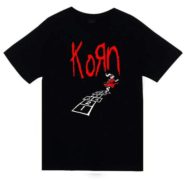 Korn - Follow the Leader - Albüm baskılı siyah tişört