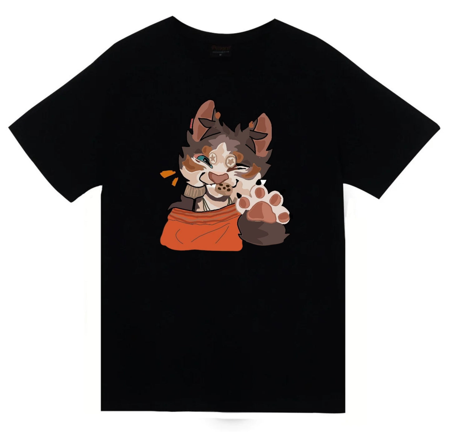 Therian Baskılı Unisex %100 Pamuk Siyah T-shirt