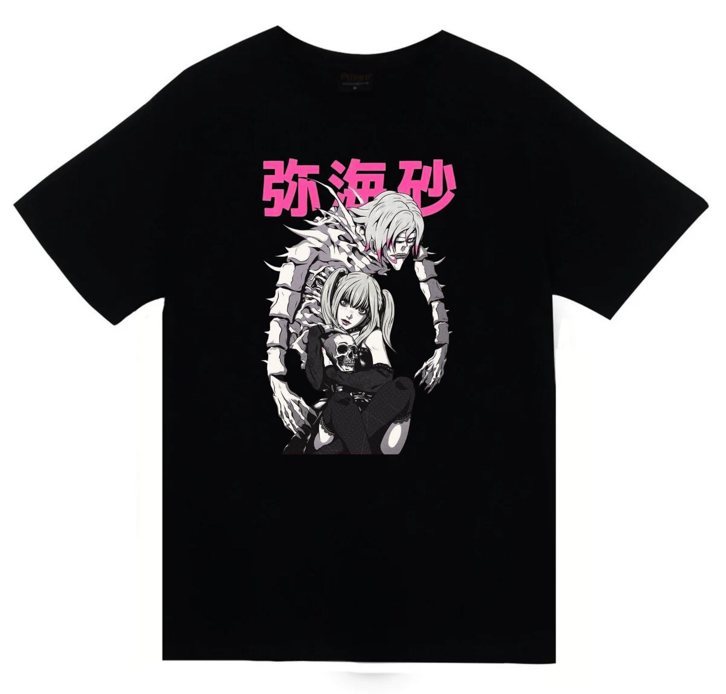 Death Note - Misa Amane - Anime Baskılı Unisex %100 Pamuk Siyah T-shirt